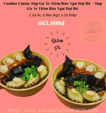 Hình ảnh combo2 món -súp bào ngư tiềm gà ác đại bổ+súp bào ngư tiềm gà ác đại bổ 