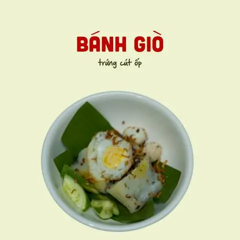 Hình ảnh Bánh giò trứng cút opla