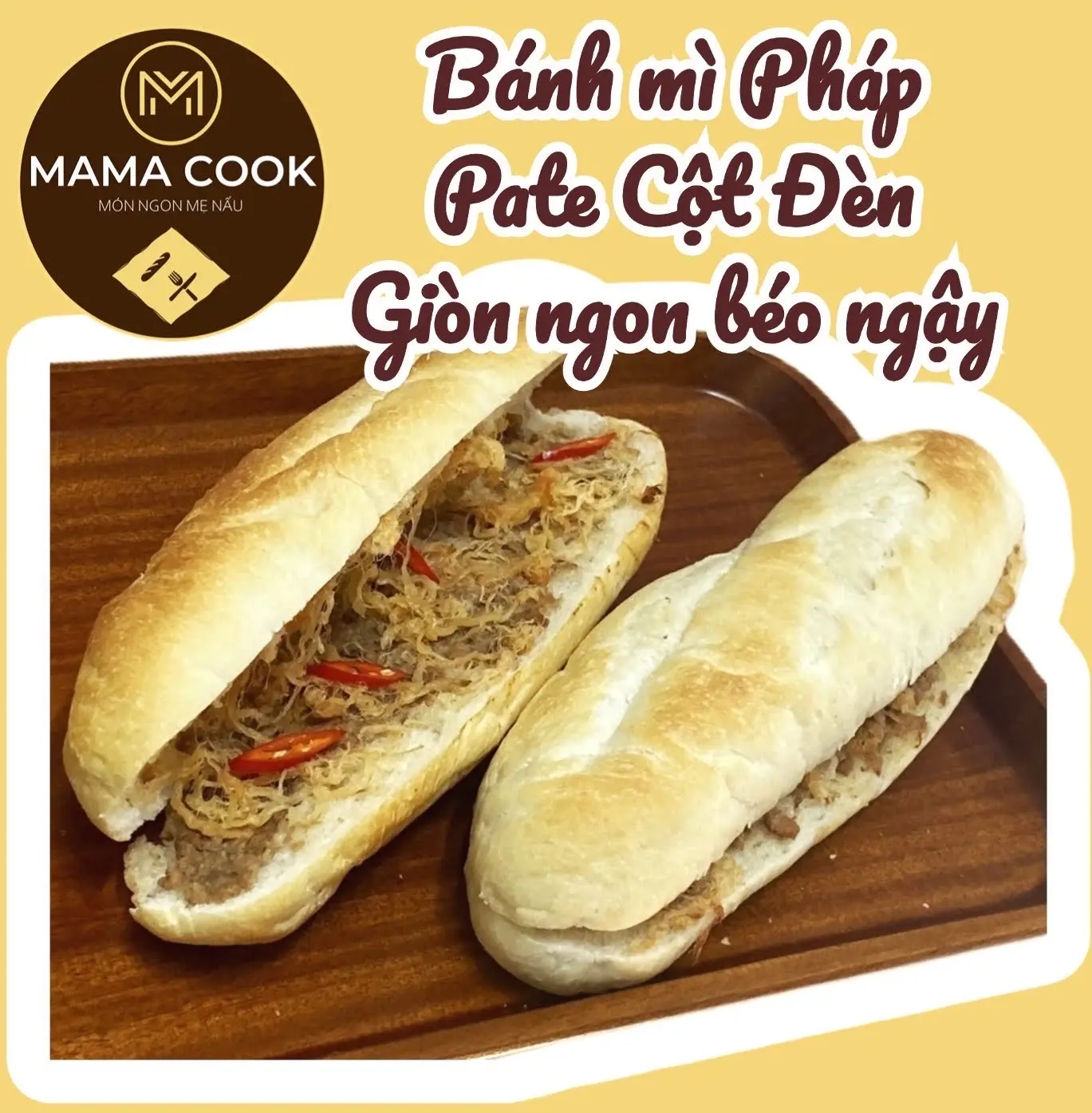 Hình ảnh Bánh mì Pháp phết pate - pate cột đèn Hải Phòng
