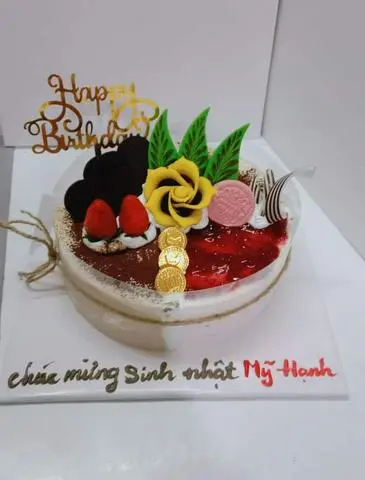 Hình ảnh Bánh mix 4 vị 20cm bánh dâu ( Giao vị NGẪU NHIÊN)