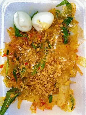 Hình ảnh Bánh tráng dẻo sate tỏi trứng