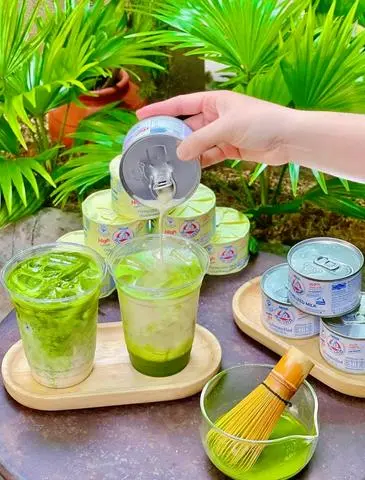 Hình ảnh Matcha Sữa Gấu Nestle, Viên Xanh Lá, Đường Nâu (700ml)