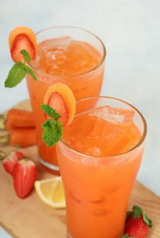 Hình ảnh Dâu Mix Cà Rốt