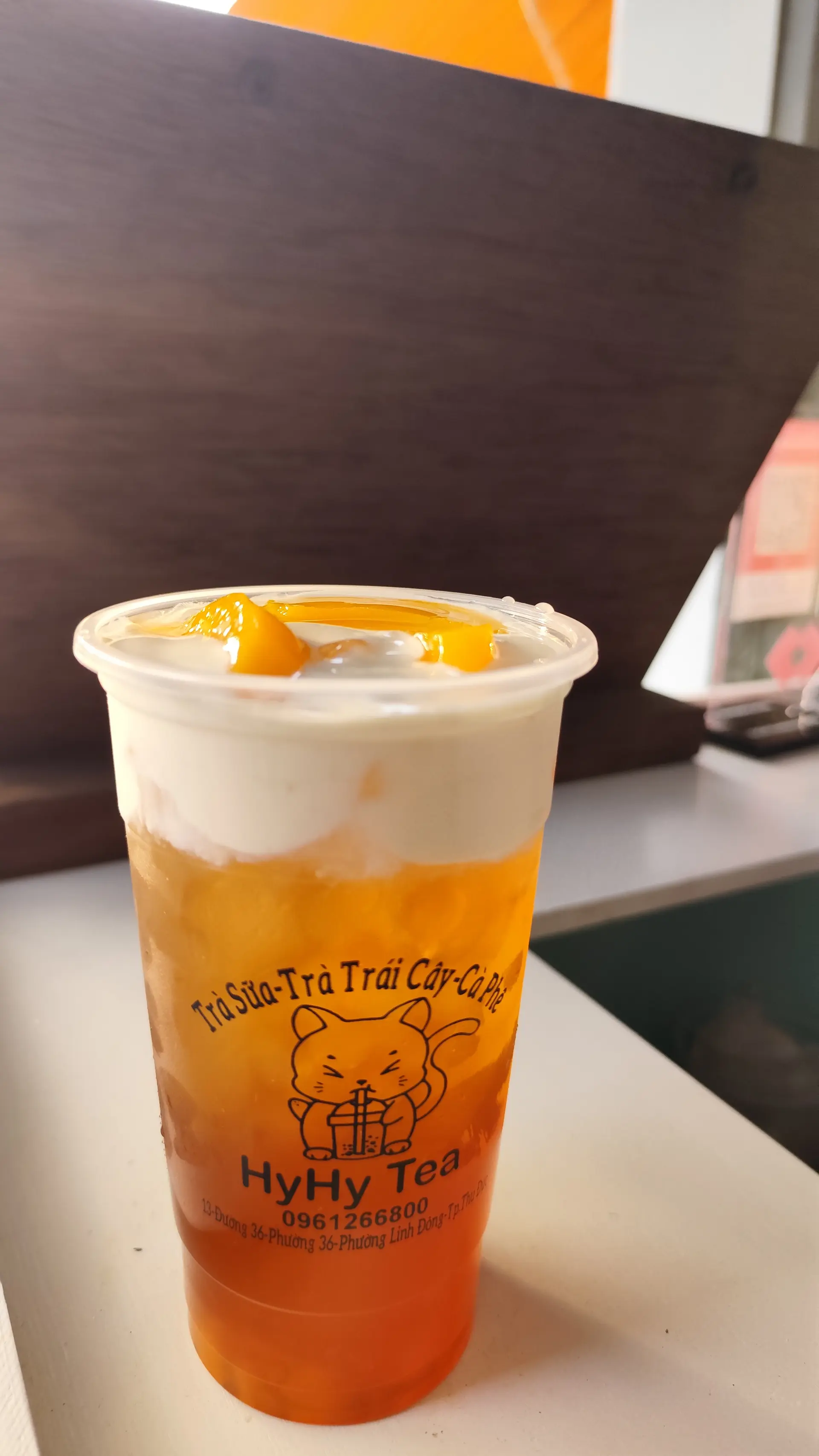 Hình ảnh Trà đào kem cheese