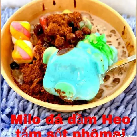 Hình ảnh Milo đá dầm Heo tắm sốt phô mai 