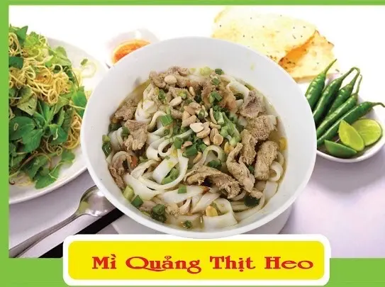 Hình ảnh Mì quảng thịt heo