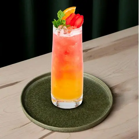 Hình ảnh Mocktail đào - dâu tây
