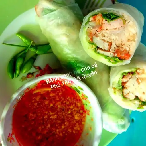 Hình ảnh Bánh cuốn chả nem - trứng - mắm đậu phộng