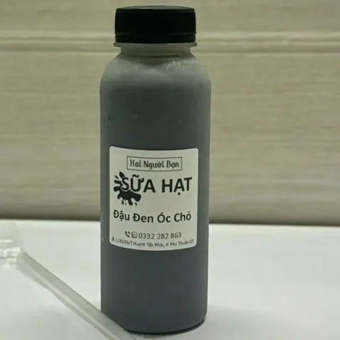 Hình ảnh Sữa đậu đen mix óc chó