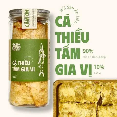 Hình ảnh Cá Thiều Tẩm Gia Vị - Hải Sản Ăn Liền - Hũ 150gr