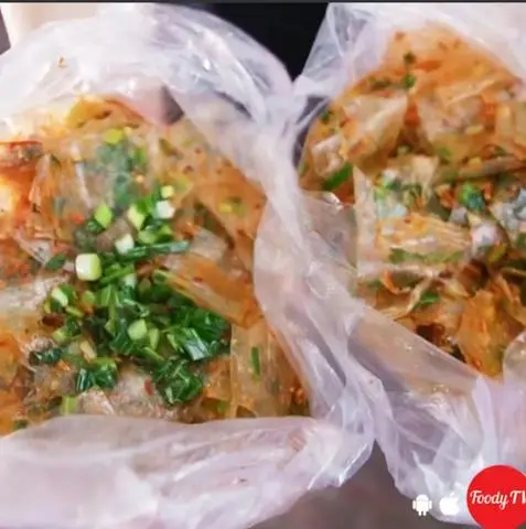 Hình ảnh Bánh tráng mỡ hành