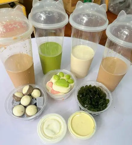 Hình ảnh trà sữa ollong lài