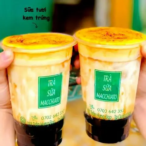 Hình ảnh Sữa Tươi Kem Trứng Trân Châu Đường Đen