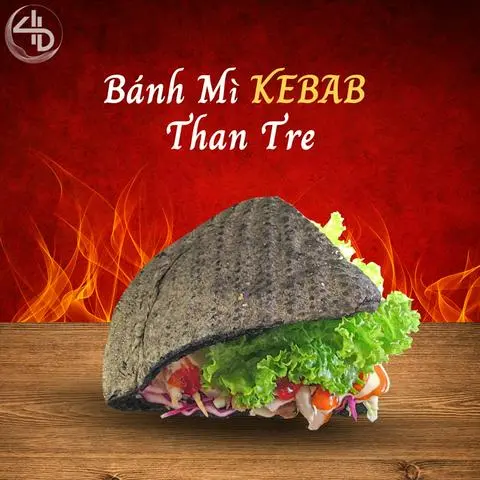 Hình ảnh Bánh mì Kebab Than Tre