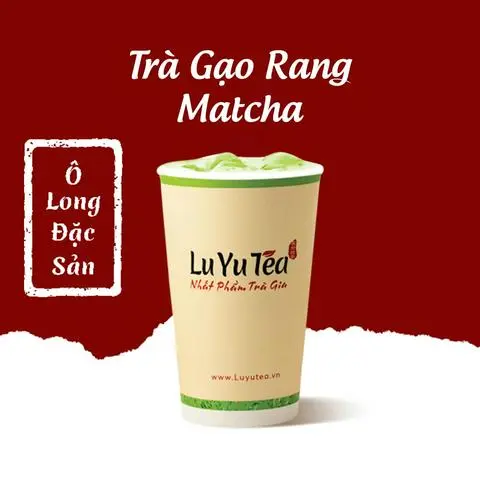 Hình ảnh Trà sữa gạo rang matcha