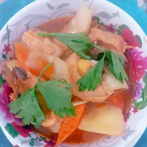 Hình ảnh bún gà cá mòi 