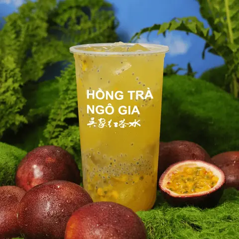 Hình ảnh Trà Xanh Ô Mai Chanh Dây