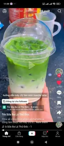 Hình ảnh Matcha latte 