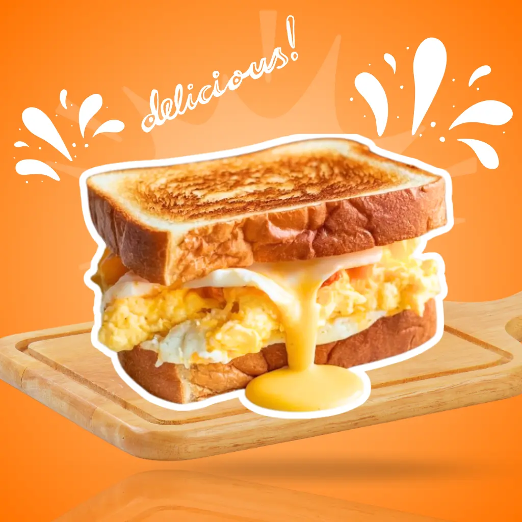 Hình ảnh Sandwich trứng phô mai Mozella