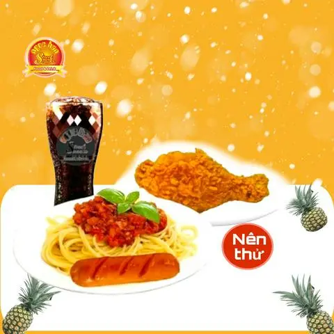 Hình ảnh Combo 1 Mỳ Ý 1 Gà Giòn 1 Xúc Xích