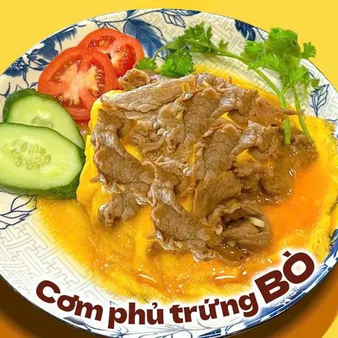 Hình ảnh Cơm phủ trứng BÒ.