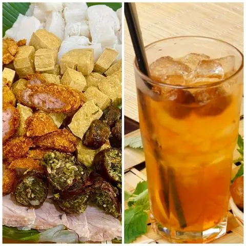 Hình ảnh Combo 2 người + 2 ly nước sấu hoặc mơ