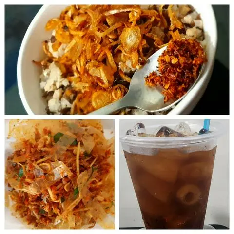 Hình ảnh Combo 1 bánh đúc - 1 bánh tráng trộn siêu cay - 1 ly nước ngọt