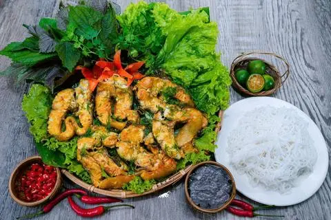 Hình ảnh Cá Tầm Nướng Riềng Mẻ 