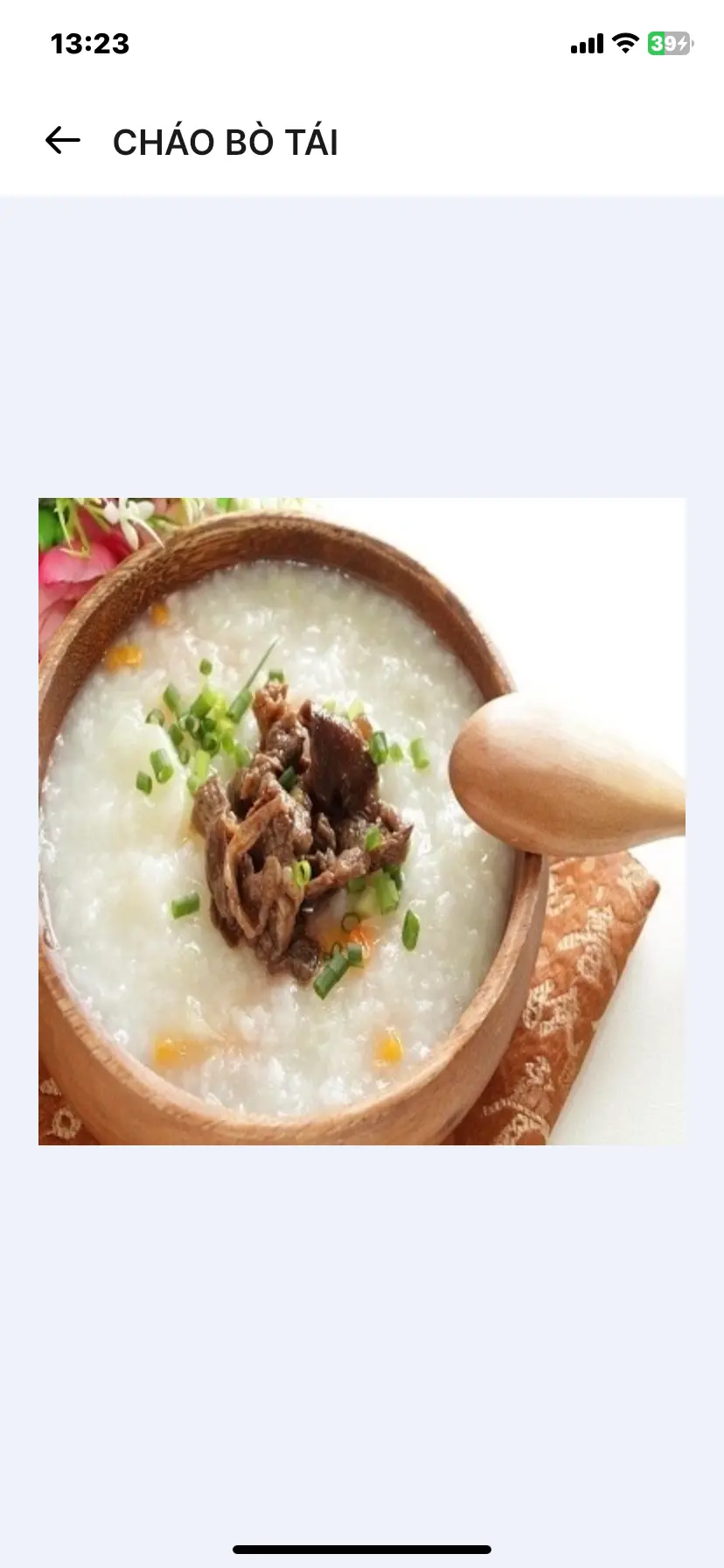 Hình ảnh CHÁO BÒ TÁI