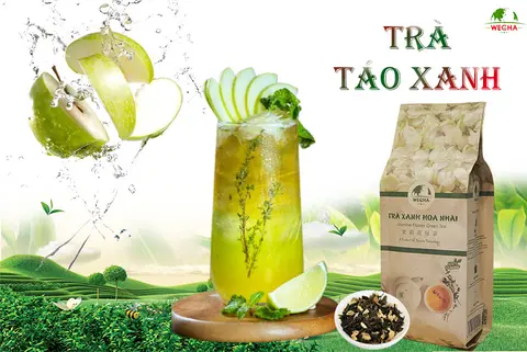 Hình ảnh Trà ô long táo bạc hà