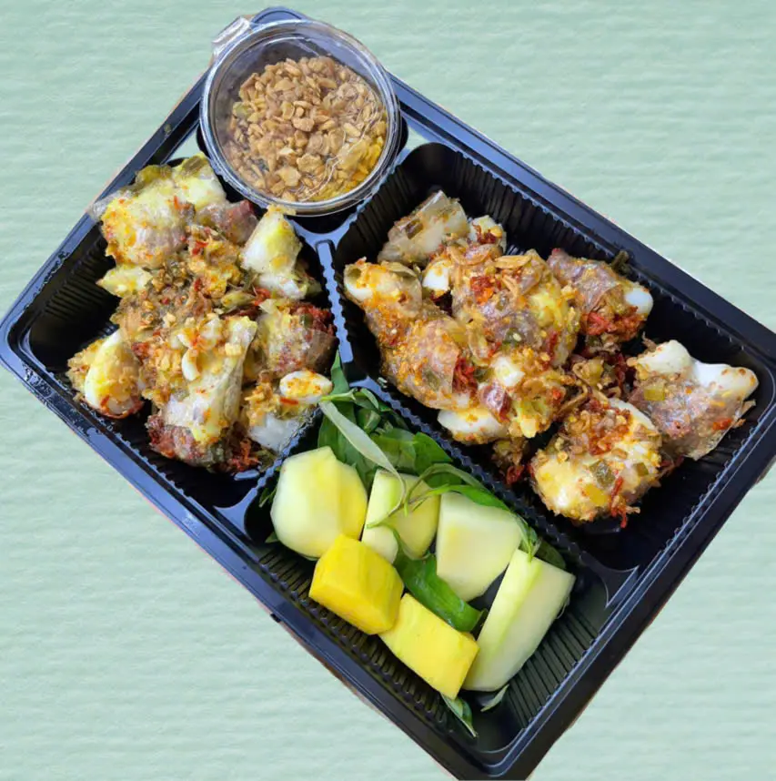 Hình ảnh (2 PHẦN) - BT CUỘN Cút Bơ Béo CHÀ BÔNG Chấm Sốt - cắt nhỏ
