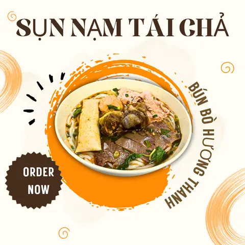 Hình ảnh Bún sụn - tái - gân - chả