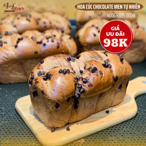 Hình ảnh Bánh mì hoa cúc chocolate
