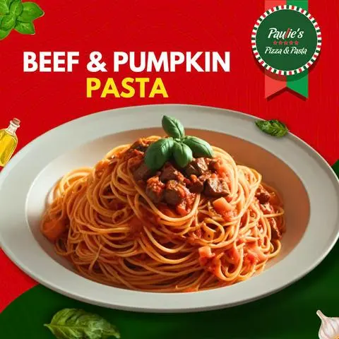 Hình ảnh Mì Ý Bò & Bí Đỏ | Beef & Pumpkin Pasta