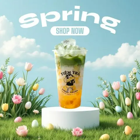 Hình ảnh matcha latte xoài