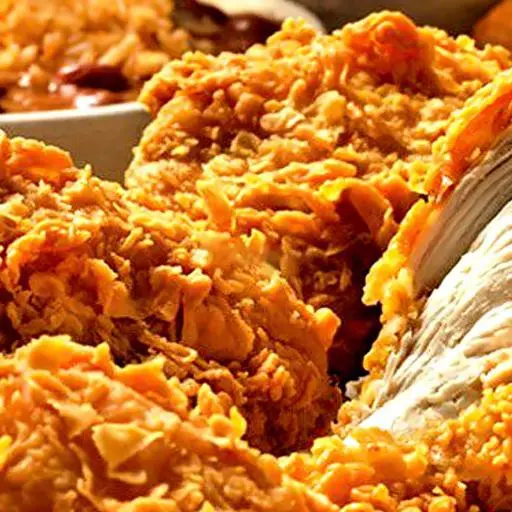 Hình ảnh Gà rán truyền thống + salad + Bánh Gạo (Chả Cá)