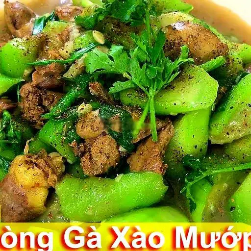 Hình ảnh Lòng Gà Xào Mướp