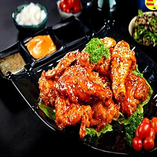 Hình ảnh Gà sốt đặc biệt HQ + salad + Bánh Gạo (Chả Cá)