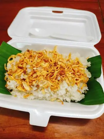 Hình ảnh xôi trắng hành phi phần 2 người ăn