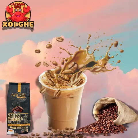 Hình ảnh Cafe Sữa Arobi pha máy