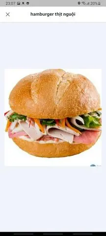 Hình ảnh Hamburger chả