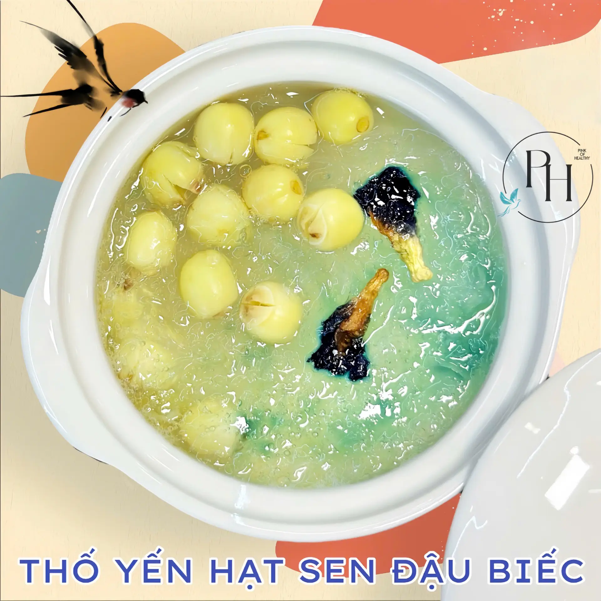 Hình ảnh Thố yến đậu biếc hạt sen