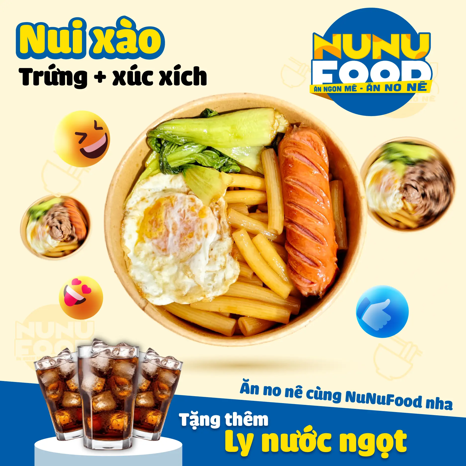 Hình ảnh Nui trứng xúc xích