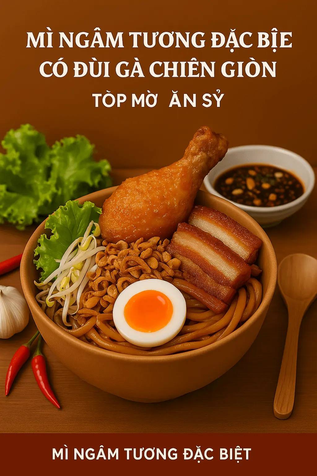Hình ảnh [TĐB] Mì Ngâm Tương Đặc Biệt Trứng Lòng Đào