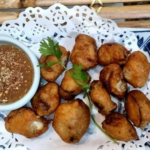 Hình ảnh Nấm hương chiên giòn chấm mắm me