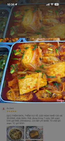 Hình ảnh Đậu hũ dồn sốt cà chua chay - 1 miếng