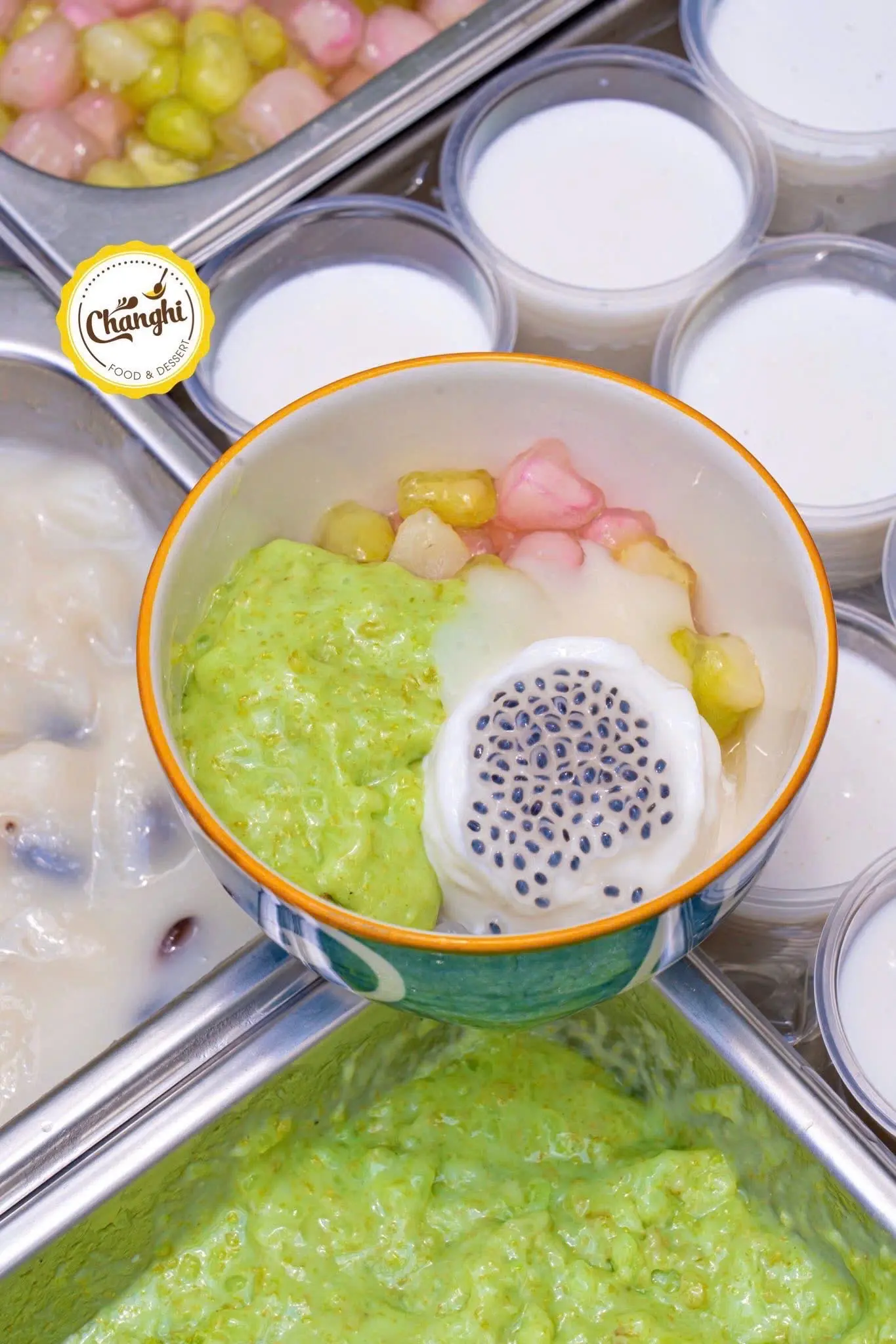 Hình ảnh Sữa chua cốm sương sa