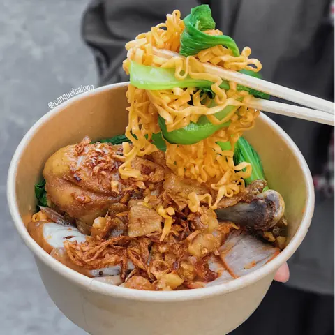 Hình ảnh Mì Trộn Gà Xối Mỡ