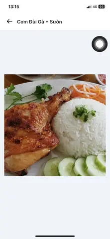Hình ảnh Cơm đùi gà sườn
