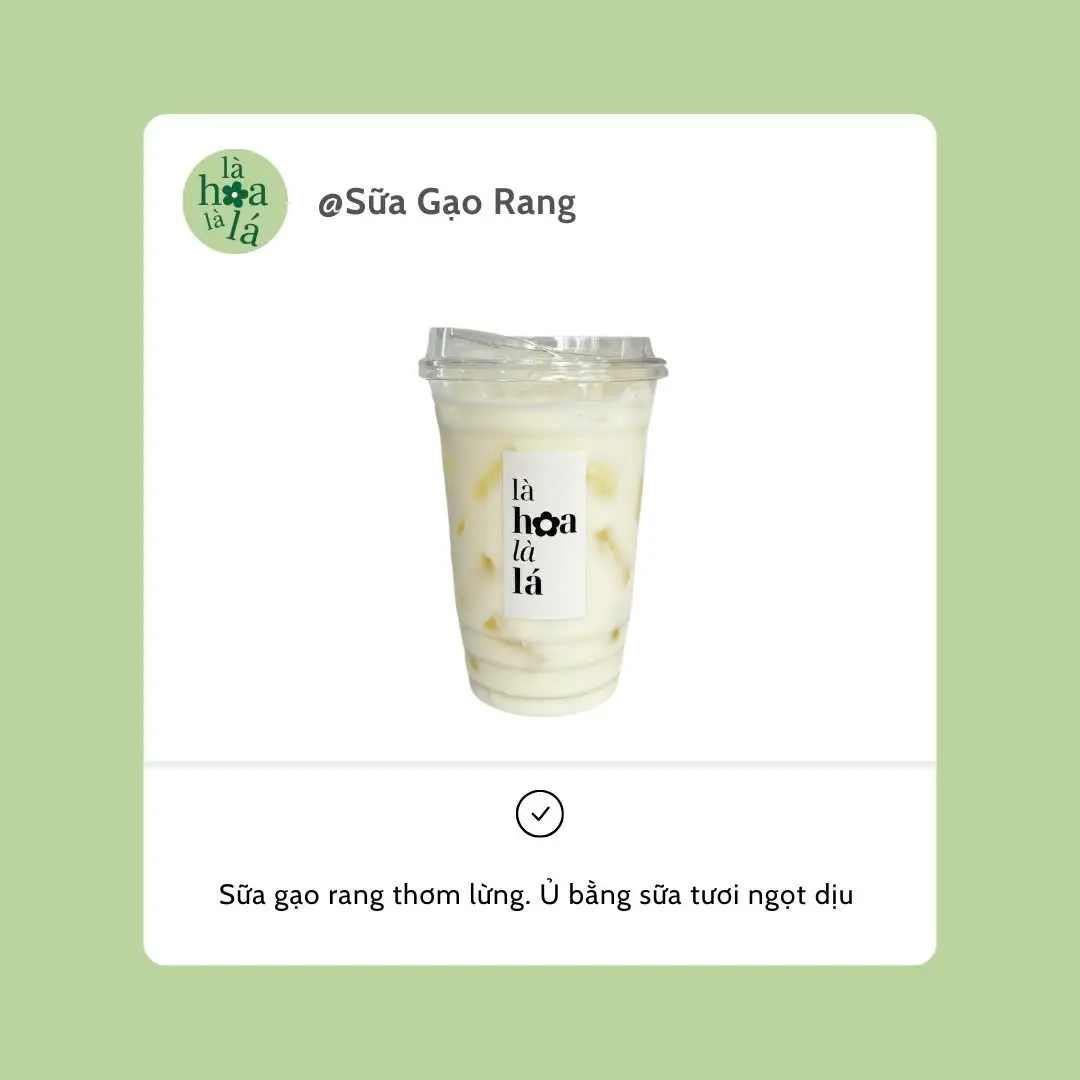 Hình ảnh Sữa Gạo Rang Truyền Thống